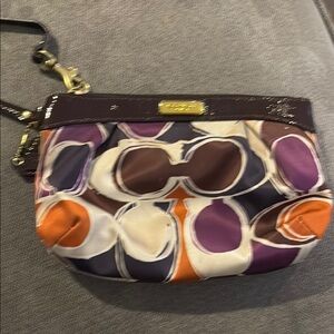 Coach Colorful Clutch Fabric